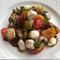Chopped Caprese Salad with Balsamic Reduction
