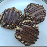 Top Twelve Days of Christmas Cookies: Chocolate Caramel Thumbprint Cookies