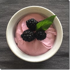 Blackberry Cheesecake Mousse 1