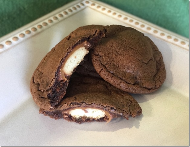 Twix Stuffed Chocolate Cookies 1